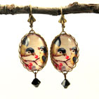 Gold Rockin' Robin Round Earrings